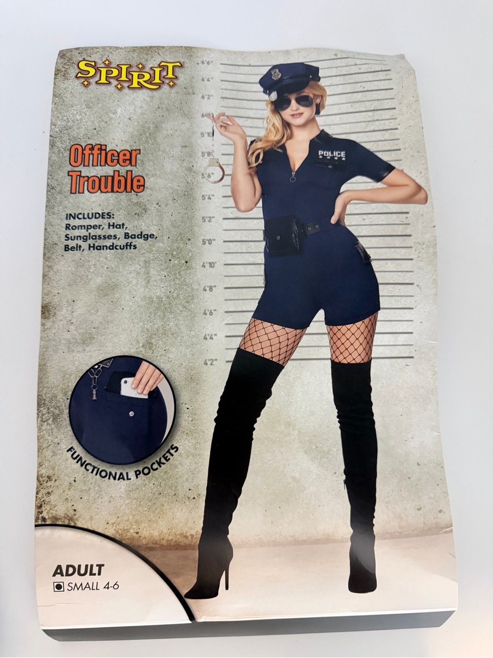 Spirit Halloween Women’s Police - Officer Trouble Romper Women’s Size Small